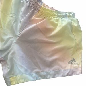 Adidas Big Girls Ombré Iridescent print shorts